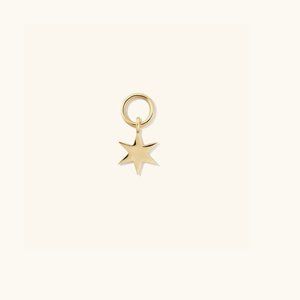 Mejuri Single Star Hoop Charm